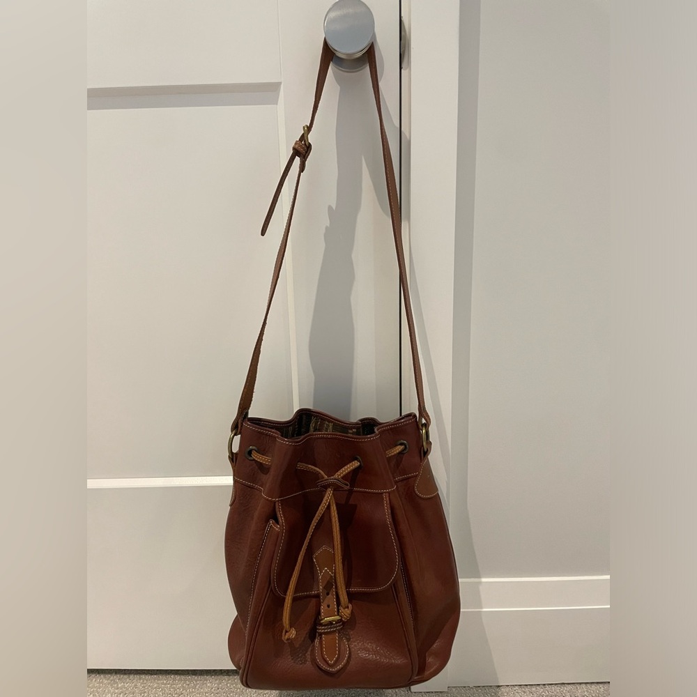 Romano Authentic Leather Bucket Bag